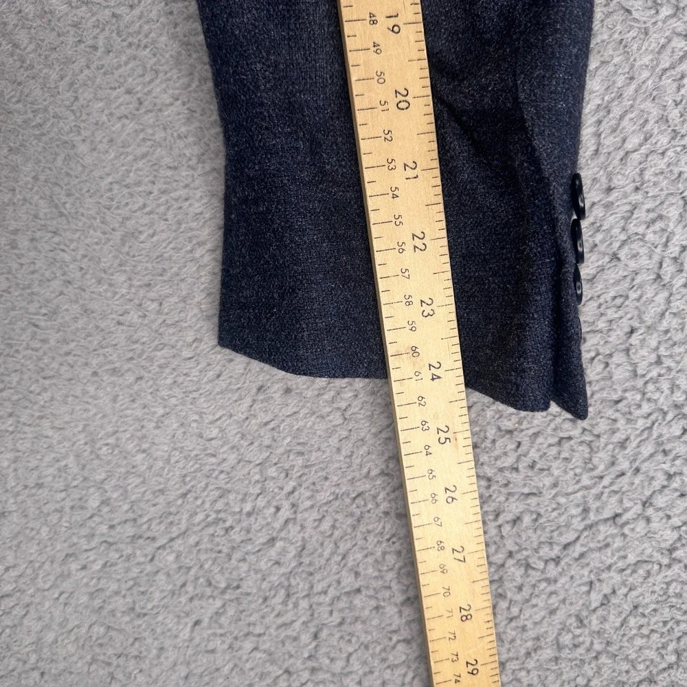 Eddy Monetti 52R Navy Heather Wool Camel Hair Silk Sport Coat‎ Blazer Italy